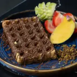 Nutella With Chocolate Chips Waffle