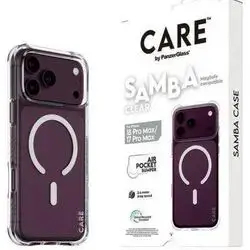 Panzer CARE Fashionable Case Samba Transparent w. White MagSafe for iPhone 18 Pro Max / 17 Pro MAX
