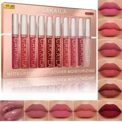CAKAILA Matte Lip Gloss Set, 10Pcs