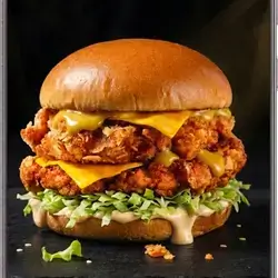 Double Crispy Chicken Burger