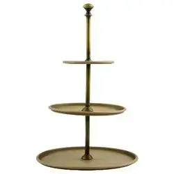 3-Piece Beige Dessert Stand