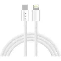 Lito LD04 Long-Reach 27W USB-C to Lightning Fast Charging Cable (2m)
