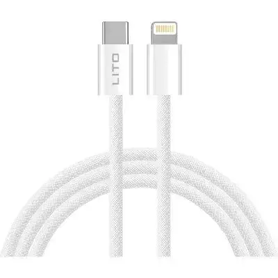 Lito LD04 Long-Reach 27W USB-C to Lightning Fast Charging Cable (2m)
