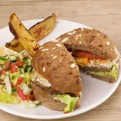 Meat Burger With Egg