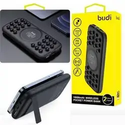 Budi - 10000mAh Wireless Pocket Power Bank /OUTPUT TYPE-C + USB