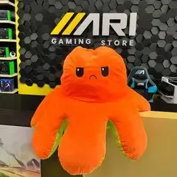 Giant Octopus Plush Toy – 90cm Orange & Green