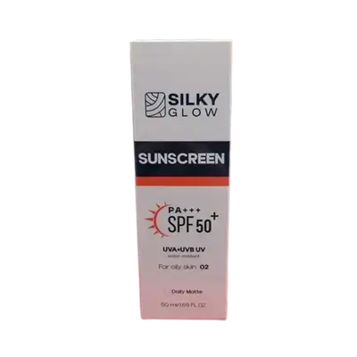 Sunscreen silky for Oily Skin 02 Daily Matt 50ml _ Silky Glow