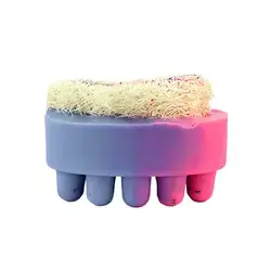 Massage Soap Scrub With Loofah 120g Cherry