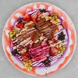 Ice Cream And Fruits