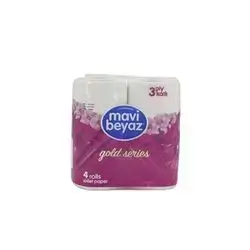 Mavi Bayaz Toilet Paper 3 Ply 4 Rolls
