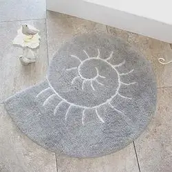 Helix Grey Round Mat