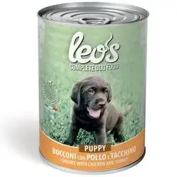 Leo’s Puppy Chunks Chicken & Turkey 415g