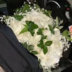 White Rose Flower Bouquet