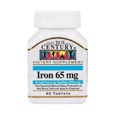 Iron 65mg 60 Tablets _ 21ST CENTURY