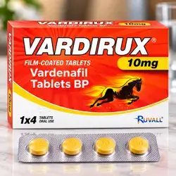 Vardirux Vardenafil 10 mg Film-Coated Tablets — 4 Tablets