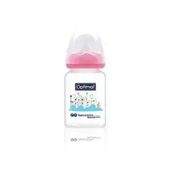 Glass Narrow Neck Feeding Bottle 60ml (+0) - Pink