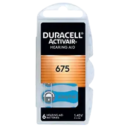 Zinc Air Batteries DA 675 (6 cells / box) PR44