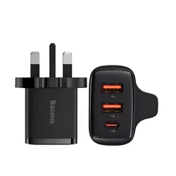 BASEUS Compact Fast Charger 2U+C 30W UK – CCCP30UU 