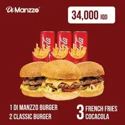 1 Dimanzzo Burger And 2 Classic Burger