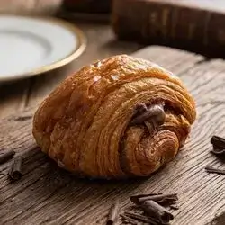 mini sourdough chocolate croissant