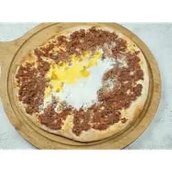 Meat Manousheh with Egg