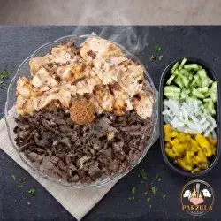 طبق مشكل كامل بالدجاج والکص