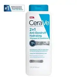 CeraVe Hydrating 2 in 1 Anti Dandruff Shampoo and Conditioner Itchy Scalp Treatment