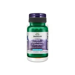 SWANSON TRIPLE MAGNESIUM COMPLEX 400 mg- fco x 30 cap
