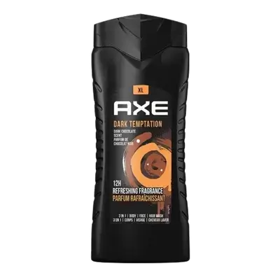 Dark Temptation 3 in 1 Body Face & Hair Wash 400ml _ AXE