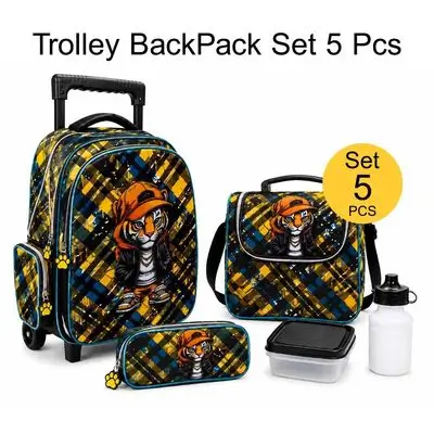 Trolley Bag School Set 5pcs