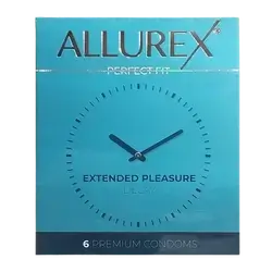 Perfect Fit Extended Pleasure Delay 6 Premium Condoms _ ALLUREX