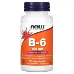 now B-6 100mg - 100 Veg Capsules