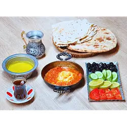 Fried Tomato With Eggs
