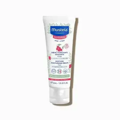 Mustela Baby Face moisturizing cream 40 ml /كريم موستيلا بيبي المهدئ - مرطب للوجه للبشرة الحساسة للغاية - مع الأفوكادو الطبيعي وأمبير. Schizandra Berry - خال من العطور