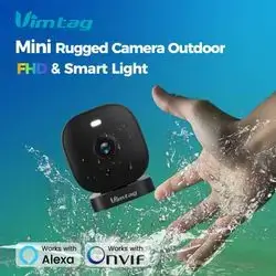 VIMTAG 2.5K Mini Security Camera WIFI Outdoor Surveillance Camera