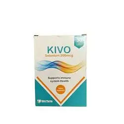 KIVO Selenium 200mcg 30 Coated Tablets_Kievo Pharma