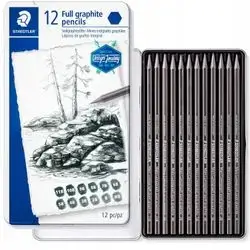 Staedtler 12 Full Graphite Pencils
