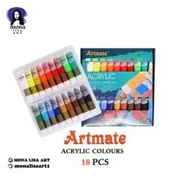 Set Acrylic Colors Artmate Marka 18 Colors / 36ml
