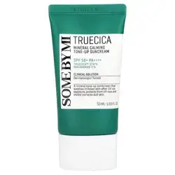 SOME BY MI, Truecica Mineral Calming, Tone-Up Sunscreen, SPF 50+ PA++++, 1.69 fl oz (50 ml)//كريم الشمس سوم بايمي تروسيكا المعدني المهدئ بعامل حماية من الشمس SPF50+ PA++++، 50 مل