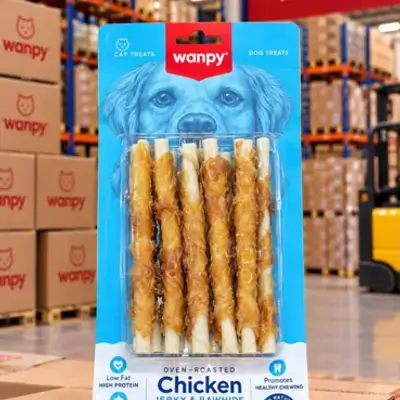 Wanpy – Chicken Jerky & Rawhide Twists