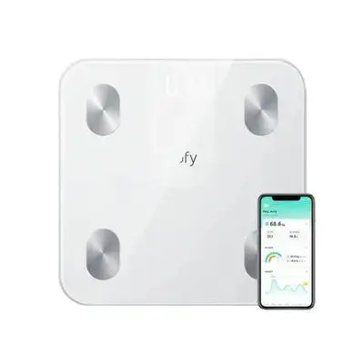 Eufy By Anker Smart Scale A1 سپی لەگەڵ بلوتوز