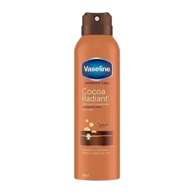 Coca Radiant With Pure Coca Butter Continuous Spray Body Lotion 190ml _ Vaseline