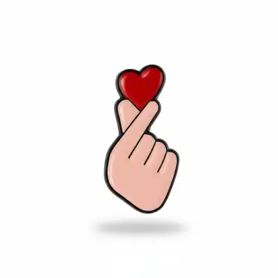 Heart Finger Sticker