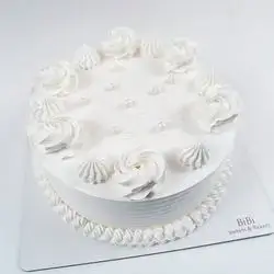 کێکی کرێمی سپی