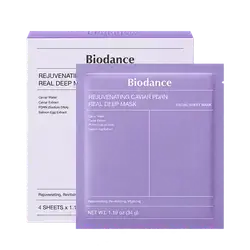 Rejuvenating Caviar PDRN Real Deep Mask 4 Sheets×34g _ Biodance