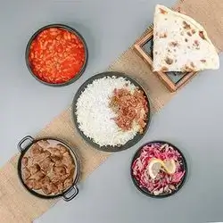 Basmati Rice And Meat Qalya And Bean