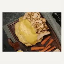 Chicken Steak Kumpir With Cheese Sauce