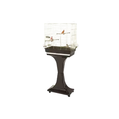 Bird Cage – Gold & Brown with Stand