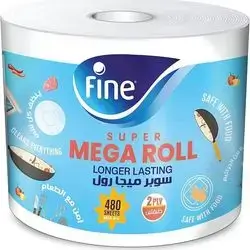 Fine Mega Roll XL 2PLY Jumbo 1x6