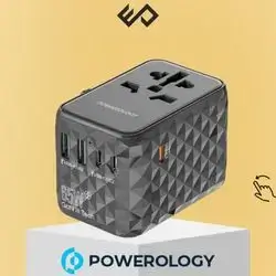 Powerology Universal Multi-Port Travel Adapter 65W PD